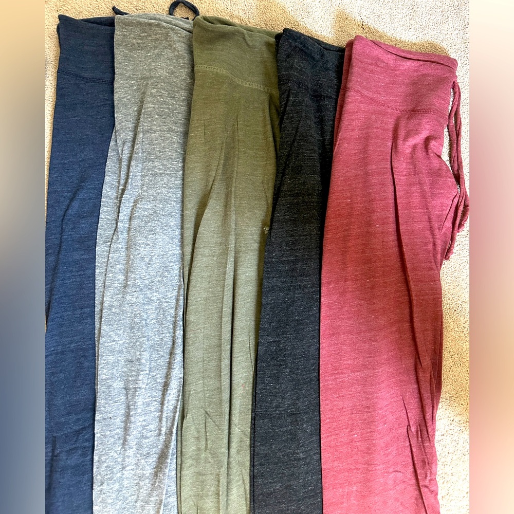 Set of 7 Alternative Women’s Sweatpants Eco-Fleece Tri Blend Jogger Lounge Pants